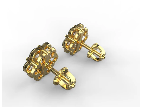 Ohrstecker 31059 3D Druckmodell