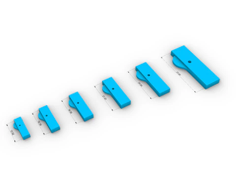 Bracelet and chain clasp lock set 3D Print Model