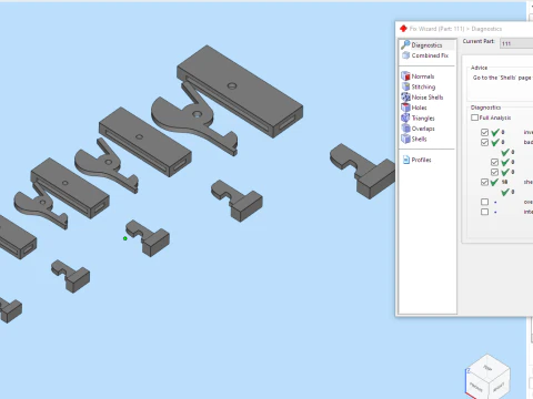 Bracelet and chain clasp lock set 3D Print Model