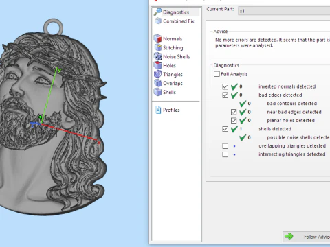 Jesus pendant 01 3D Print Model