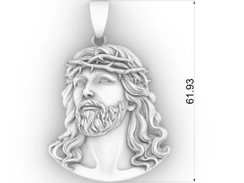 Jesus pendant 02 3D Print Model