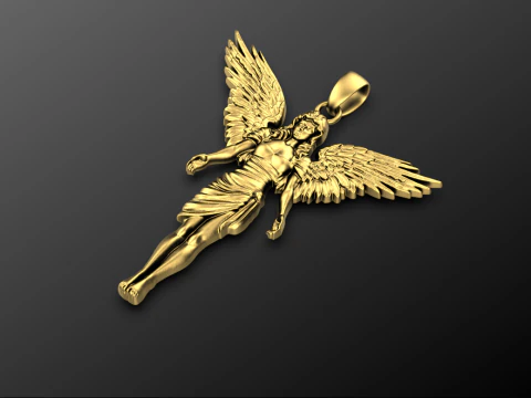 Angel pendant 02 3D Print Model