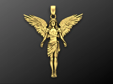 Angel pendant 02 3D Print Model