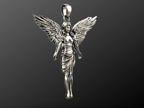 Angel pendant 02 3D Print Model