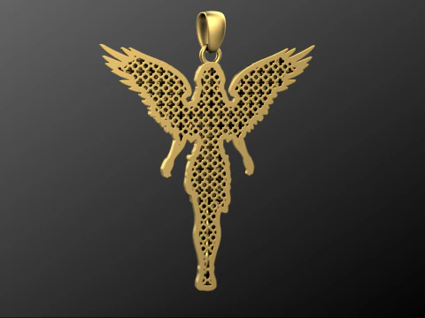 Angel pendant 02 3D Print Model