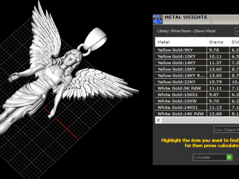 Angel pendant 02 3D Print Model