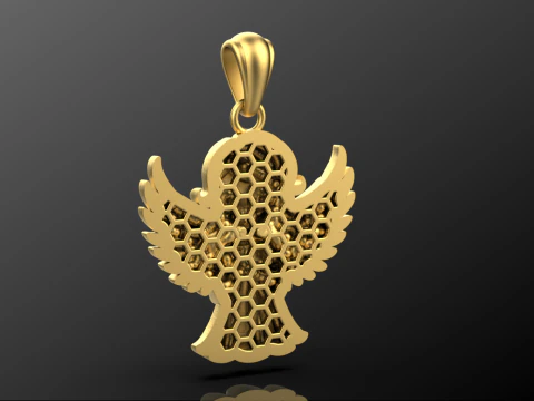Pingente anjo 03 Modelo de Impressão 3D