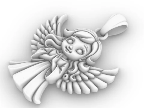 Pingente anjo 03 Modelo de Impressão 3D