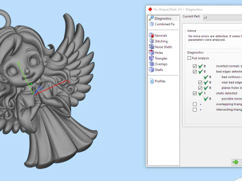Pingente anjo 03 Modelo de Impressão 3D