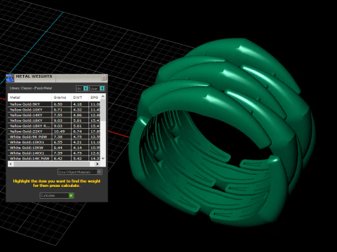 维米尼戒指 3D 打印模型