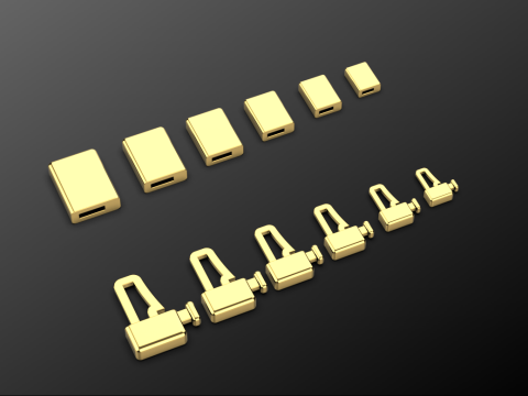 Armband sluiting set 3D printmodel