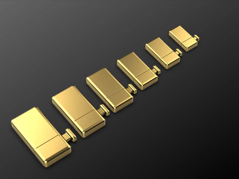 Set gesper gelang Model Cetak 3D