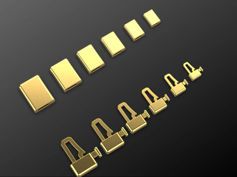 Set gesper gelang Model Cetak 3D