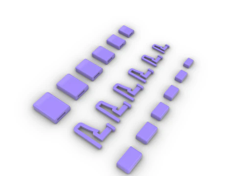 Set gesper gelang Model Cetak 3D