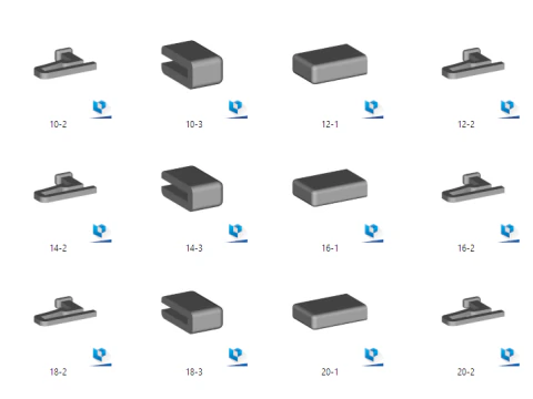 Set gesper gelang Model Cetak 3D