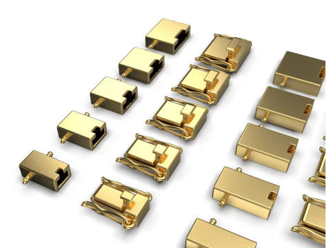 Застібка для браслета LOCK set 02 3D Принт Модель