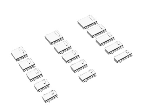 Armbandsluiting LOCK set 02 3D printmodel