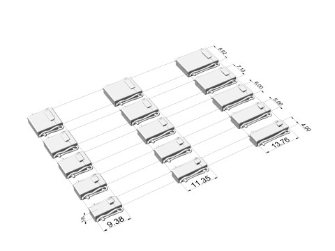 Armbandsluiting LOCK set 02 3D printmodel