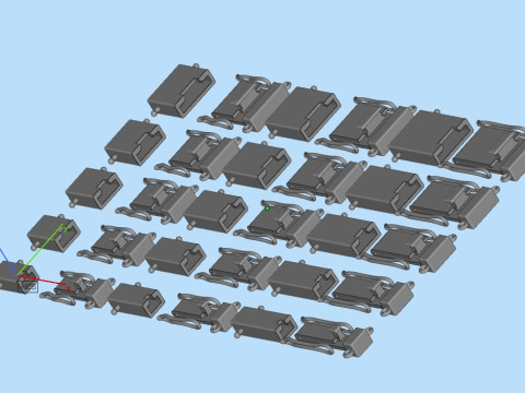 Armbandsluiting LOCK set 02 3D printmodel