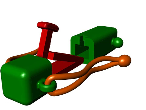 Bracelet clasp LOCK 005 3D Print Model
