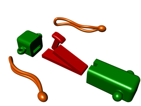 Bracelet clasp LOCK 005 3D Print Model