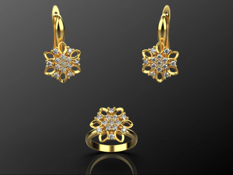 Jewelery set 34 3D Print Model