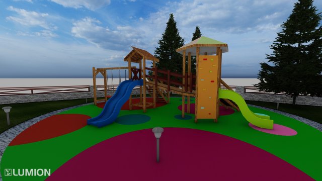 Child park 3D Модель .c4d .max .obj .3ds .fbx .stl .blend 