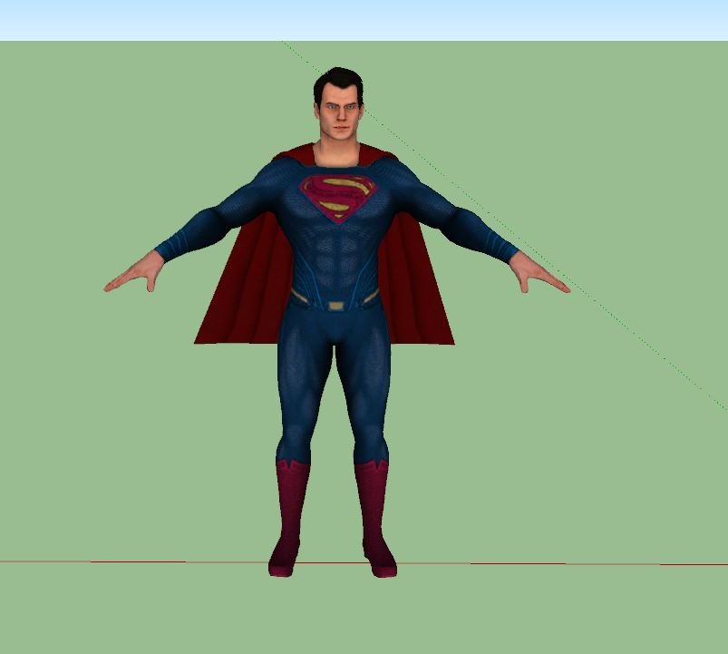 Superman 3D Модель In Выдуманные 3DExport