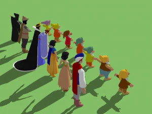 Blancanieves y los siete enanitos Modelo 3D