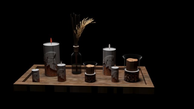 Candle 3D 모델 .c4d .max .obj .3ds .fbx .stl .blend 