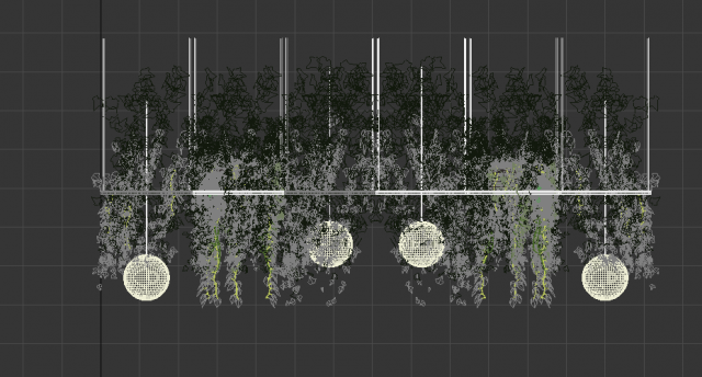 Flower Ceiling 3D 모델 .c4d .max .obj .3ds .fbx .stl .blend 