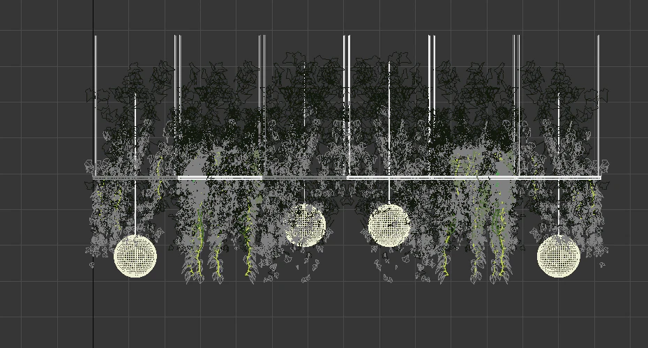 Flower Ceiling 3D Model .c4d .max .obj .3ds .fbx .stl .blend