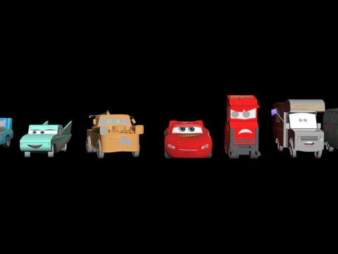 픽사 자동차 3D 모델