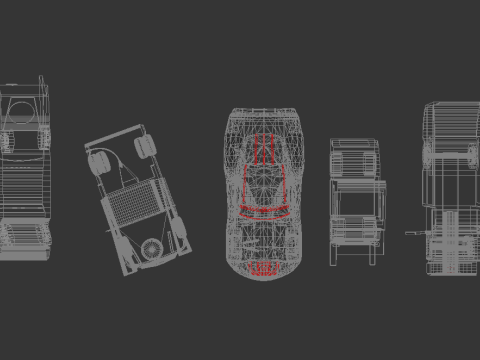Pixar Cars 3D Model