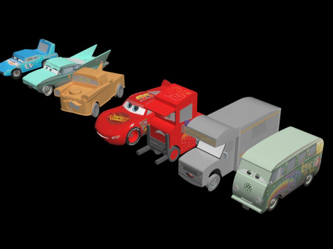 Pixar Cars 3D Model