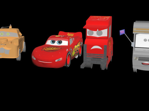 Pixar Cars 3D Model