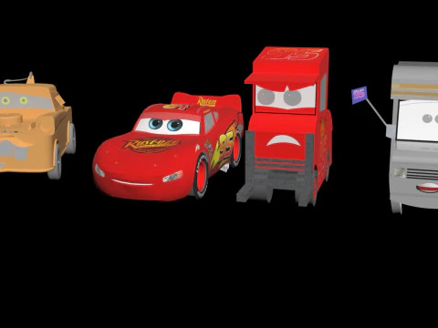 Pixar Cars 3D Model