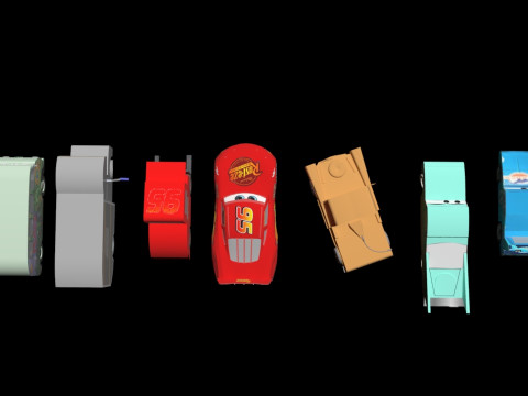 Pixar Cars 3D Model