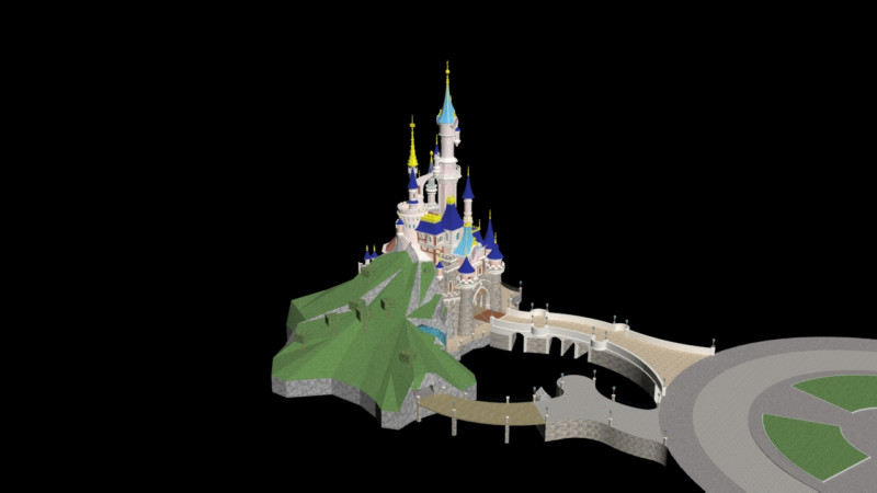 Disneyland Paris 3D 모델 .c4d .max .obj .3ds .fbx .stl .blend 