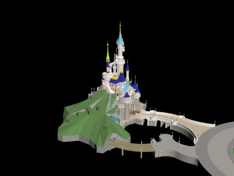 디즈니랜드 파리 3D 모델