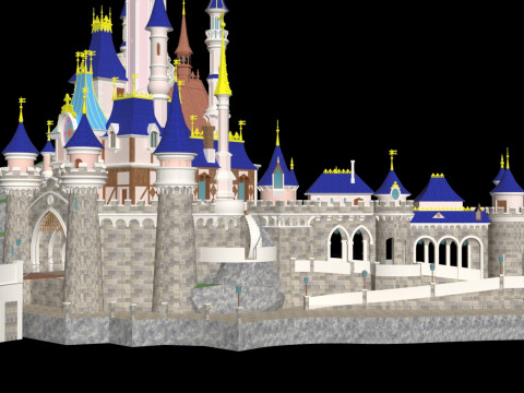 Disneyland Paris 3D 모델