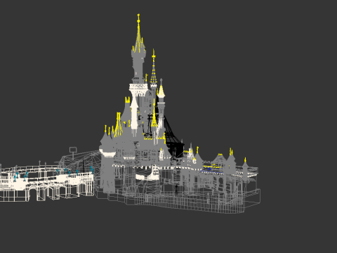 Disneyland Paris 3D 모델