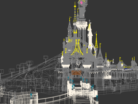 Disneyland Paris 3D 모델