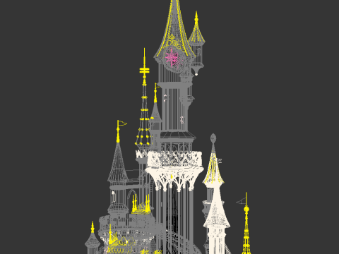 Disneyland Paris 3D 모델