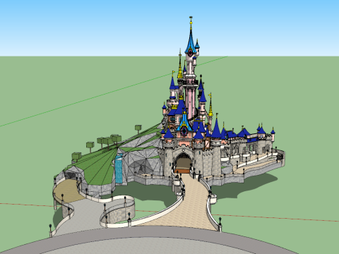 Disneyland Paris 3D 모델