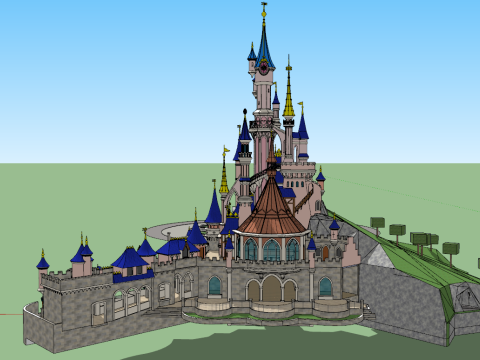 Disneyland Paris 3D 모델