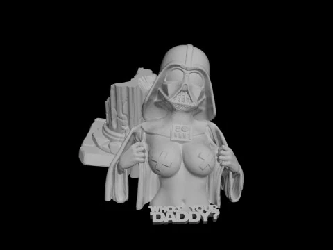 Darth Vader WHOS YOUR DADDY 3D Model