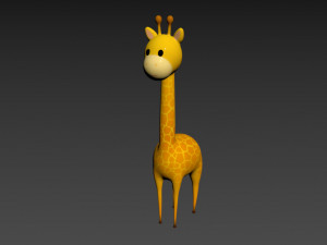 Character003 Giraffe Modello 3D