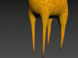 Character003 Giraffe Modello 3D