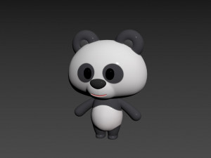 Character007 Panda 3D Модель